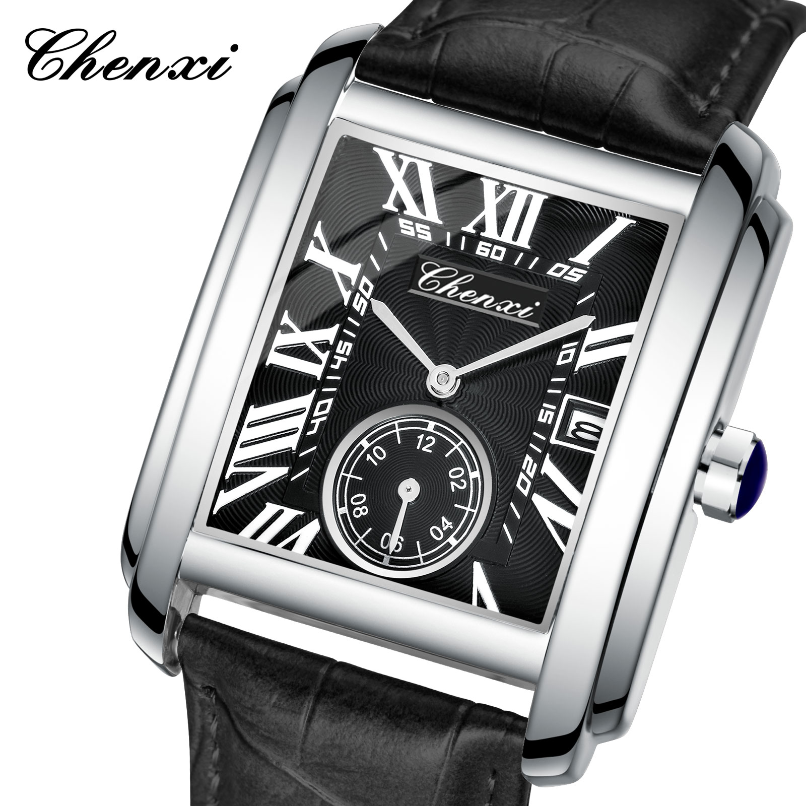 Luxury Watch Holder For Men - Chenxi 8216 Jam Tangan Tali Kulit