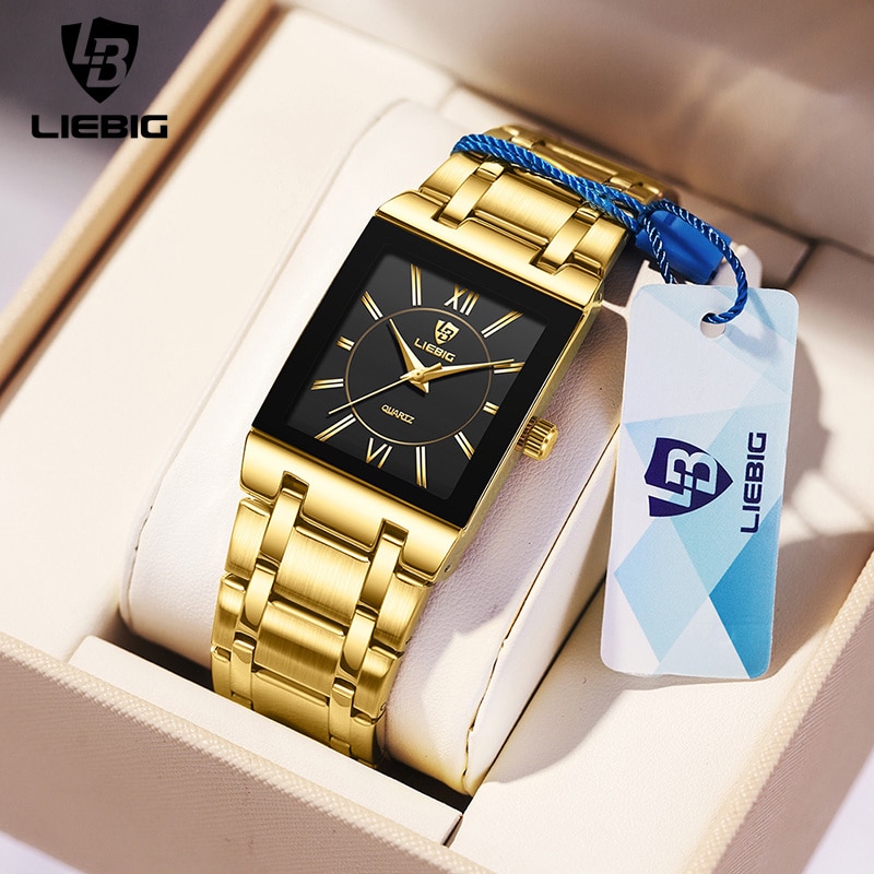 Luxury Watch Market - LiEBIG Jam Tangan Kuarsa Emas Mewah