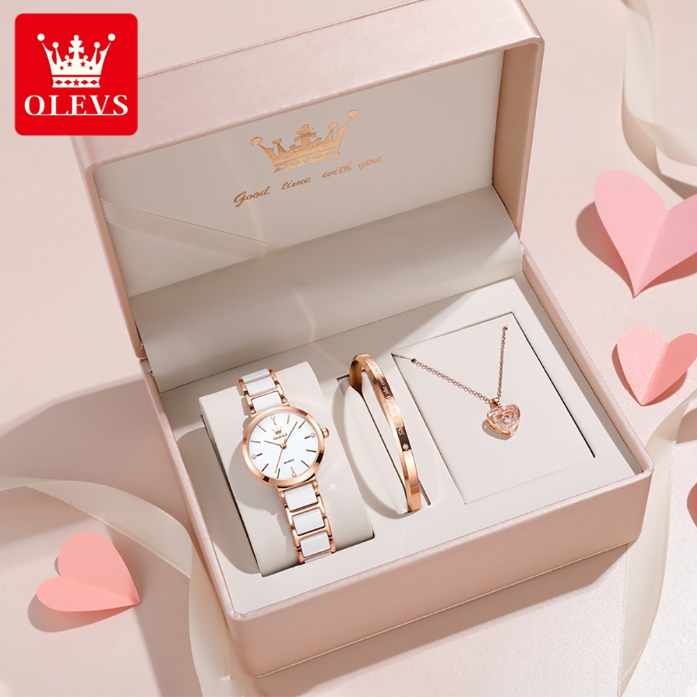 Luxury Watch Kit - Jam Tangan Wanita OLEVS 5877 Mewah
