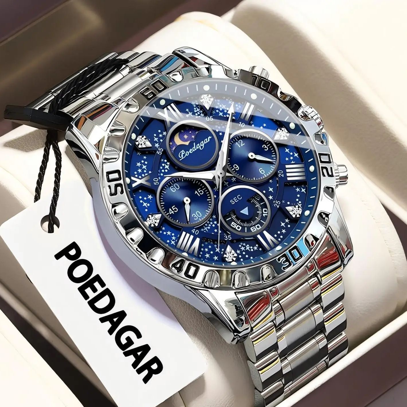 Luxury Watch Zone - POEDAGAR Jam Tangan Pria Fashion Mewah