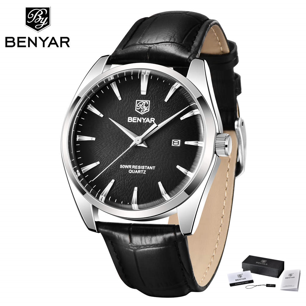 Luxury Watch Holder For Men - Jam Tangan Pria Benyar 5163 Merk