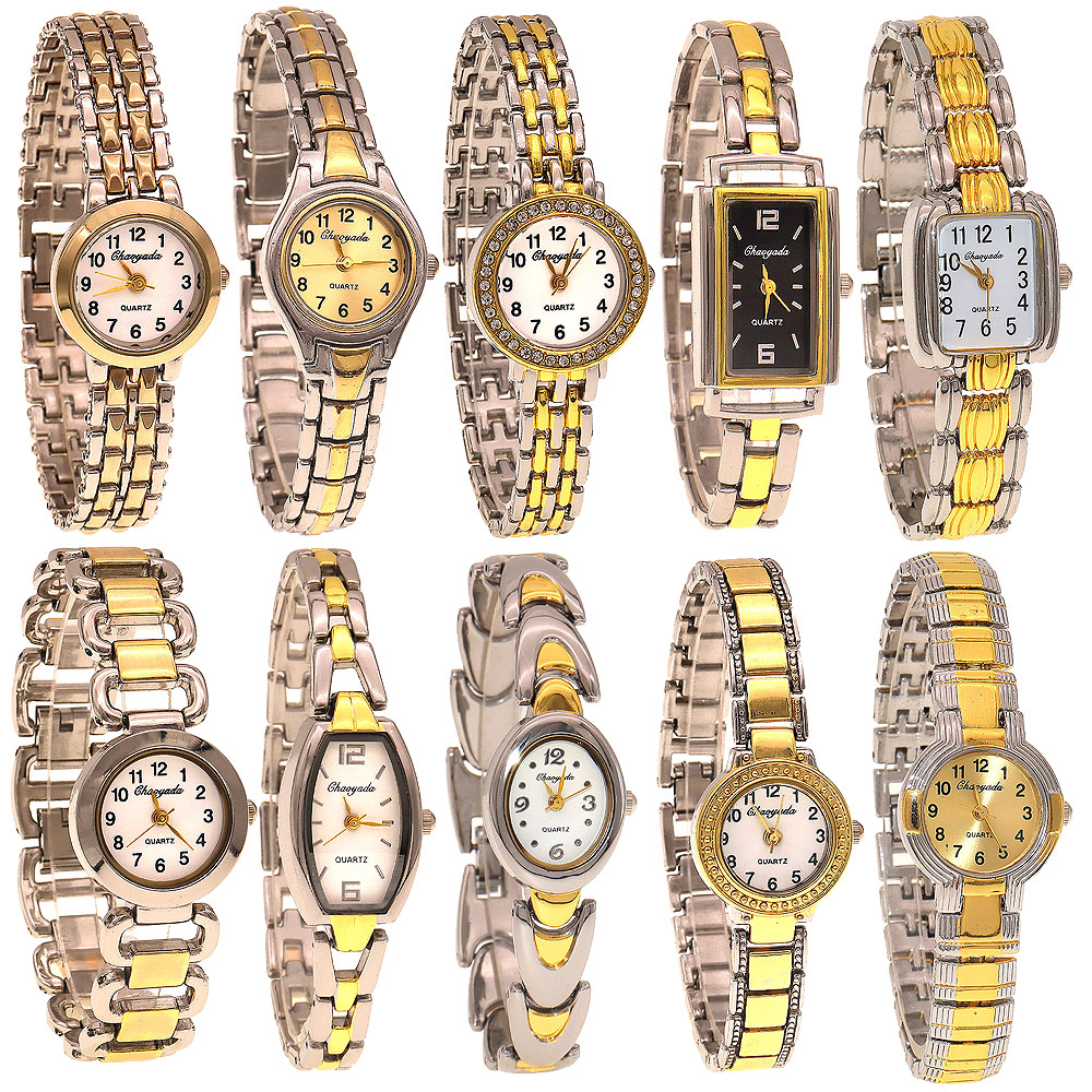 Luxury Watch Straps - 10pcs/Lot, Jam Tangan Wanita Elegan Campuran
