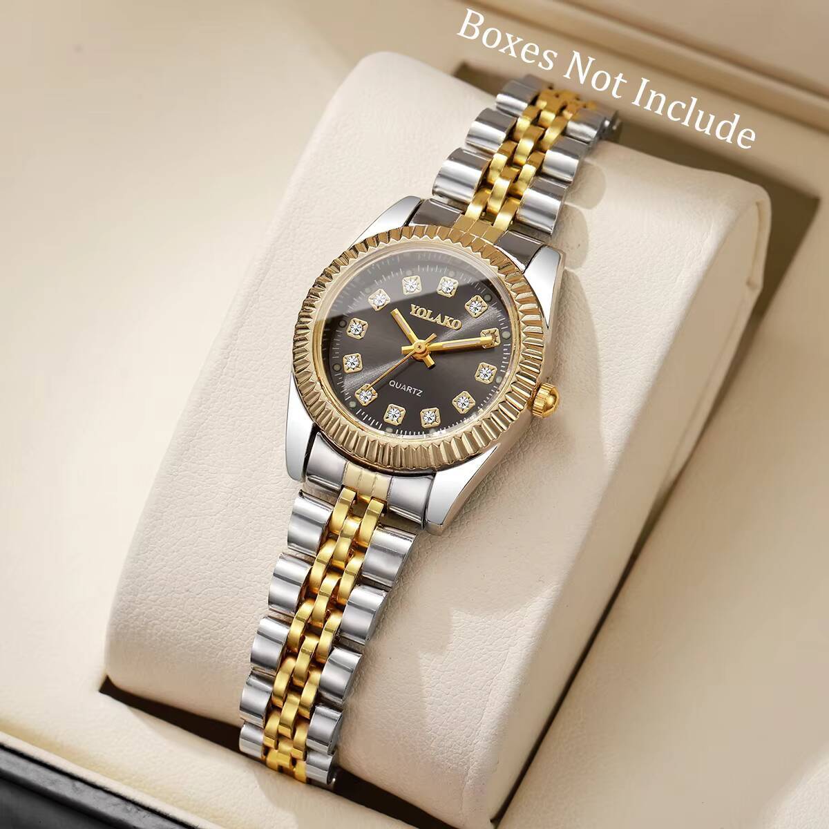 Luxury Watch Packaging Box - Jam Tangan Kuarsa Wanita Berlian Imitasi