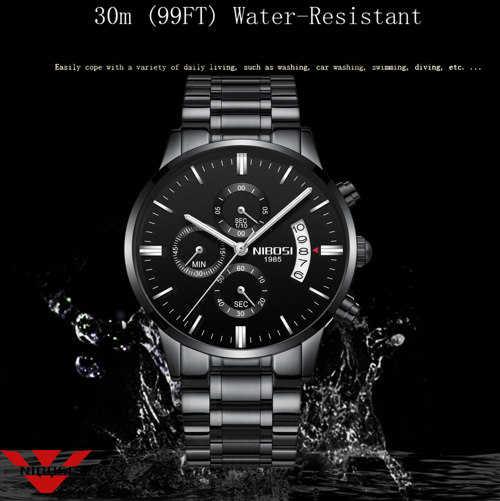 NIBOSI Jam Tangan Kuarsa Baja  - Luxury Watch Maker ulasan dan harga