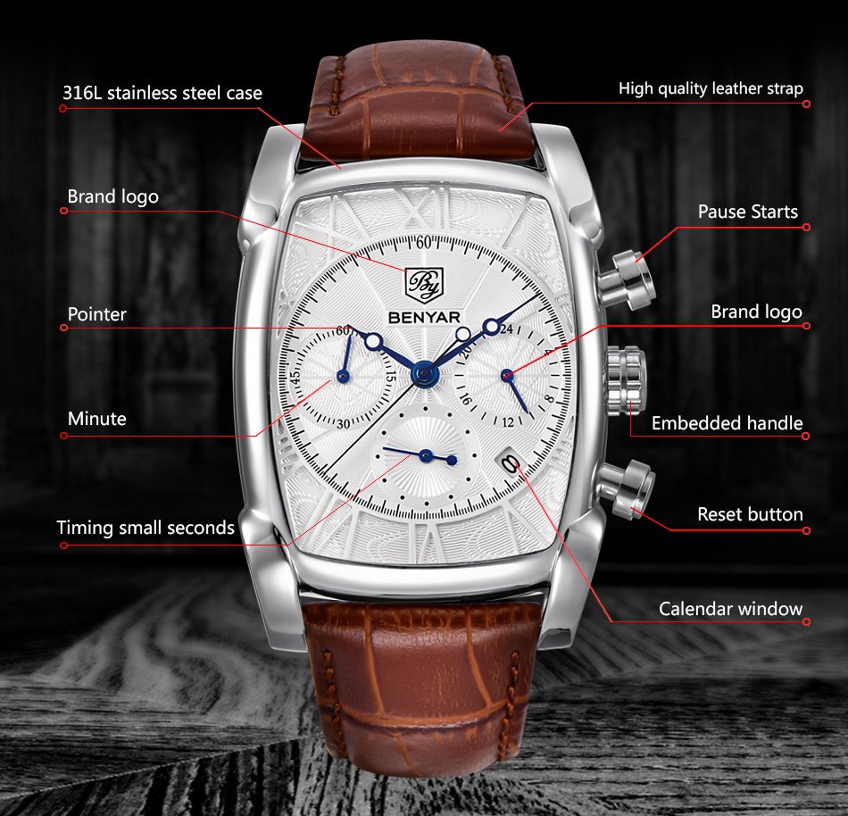 Jam Tangan Pria Relogio Mascul - Luxury Watch German ulasan dan harga