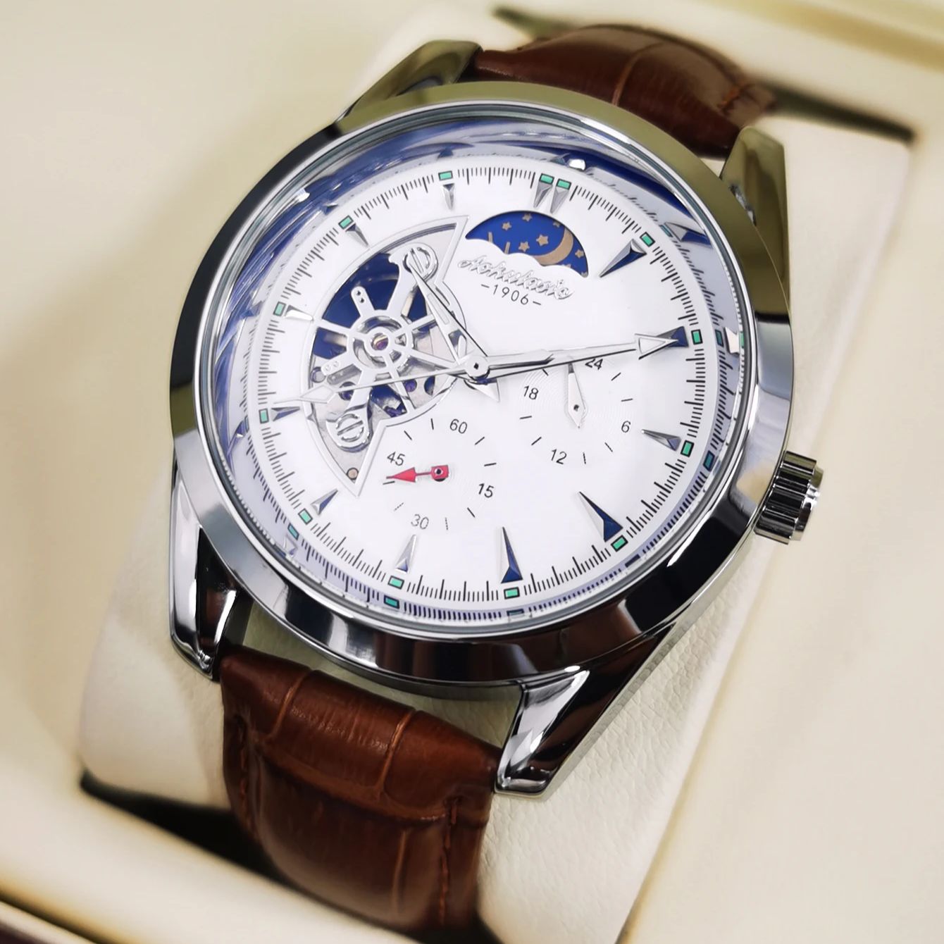 Jam Tangan Pria AOKULASIC, Mer - Luxury Watch Holder For Men ulasan dan harga