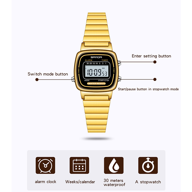 SANDA jam tangan wanita Quartz - Luxury Watch Zone ulasan dan harga