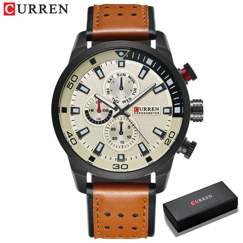 2017 CURREN Gaya Watch Pria Me - Luxury Watch Holder For Men ulasan dan harga
