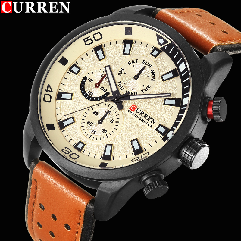2017 CURREN Gaya Watch Pria Me - Luxury Watch Holder For Men ulasan dan harga