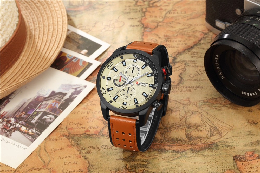2017 CURREN Gaya Watch Pria Me - Luxury Watch Holder For Men ulasan dan harga