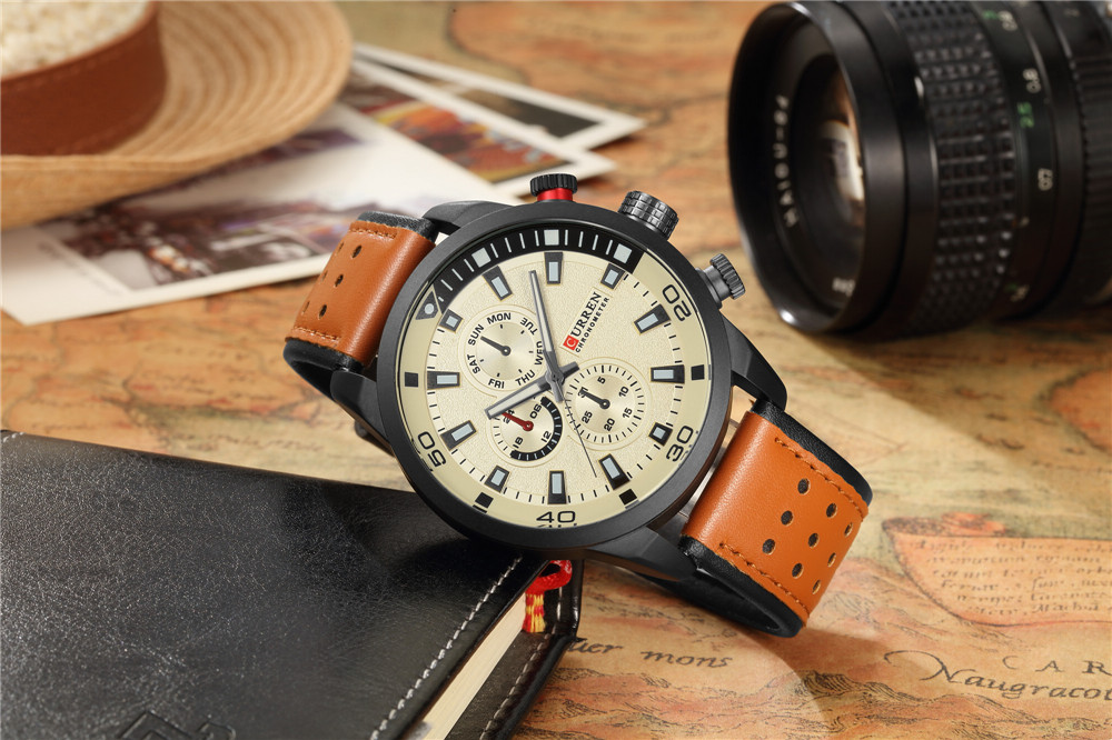 2017 CURREN Gaya Watch Pria Me - Luxury Watch Holder For Men ulasan dan harga