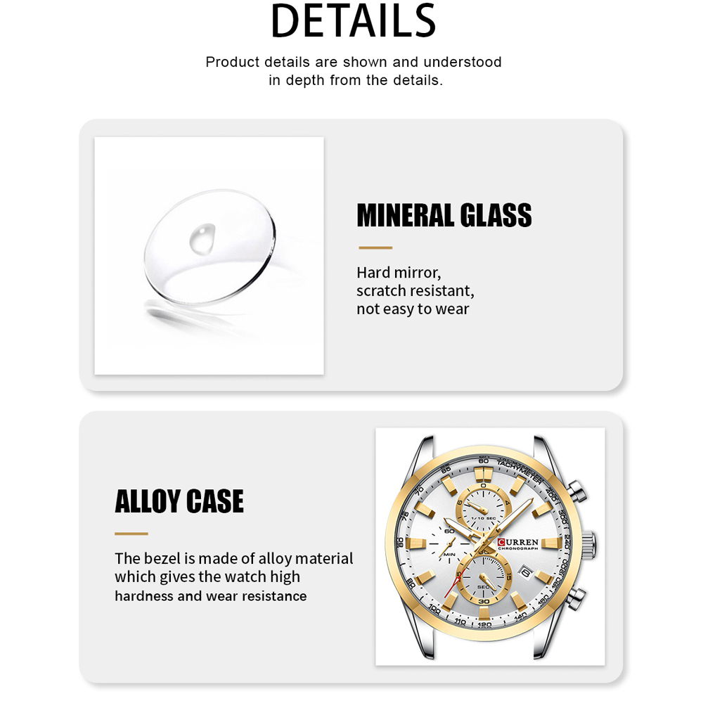 CURREN Jam Tangan Chronograph  - Luxury Watch Market ulasan dan harga