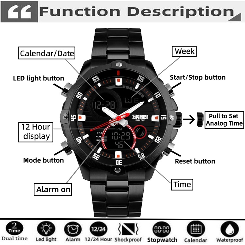 SKMEI 2016 Jam Baru Pria Merek - Luxury Watch Zone ulasan dan harga