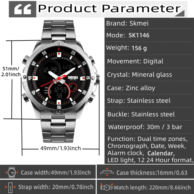 SKMEI 2016 Jam Baru Pria Merek - Luxury Watch Zone ulasan dan harga