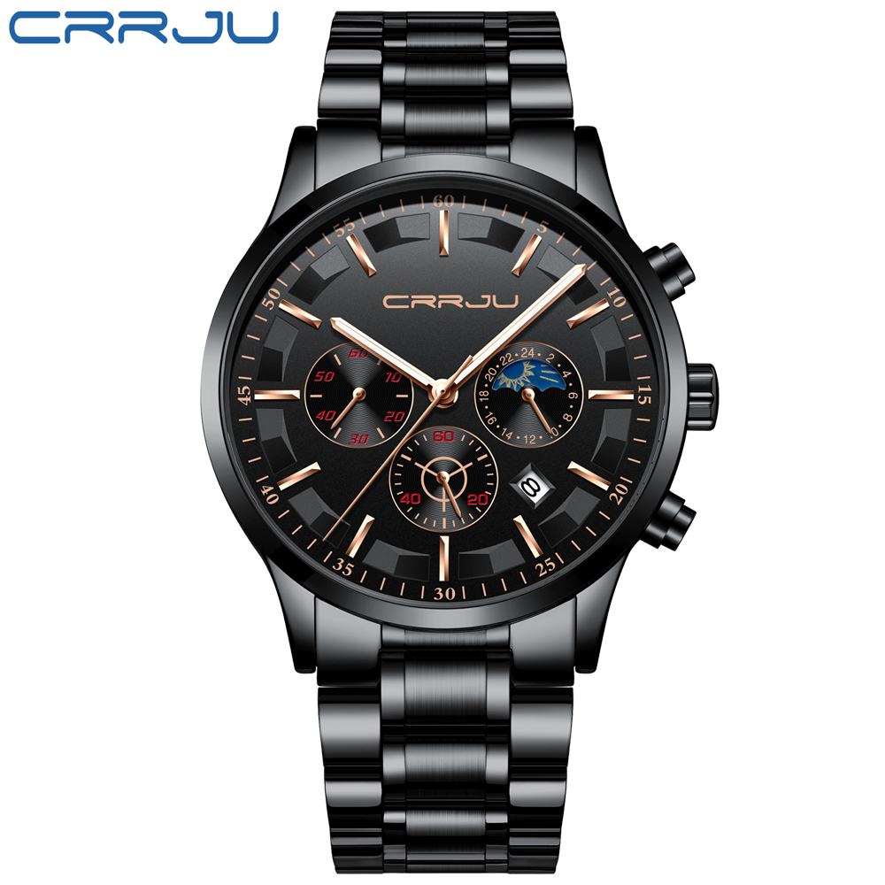 CRRJU Pria Jam Tangan Atas Mer - Luxury Watch Maker ulasan dan harga