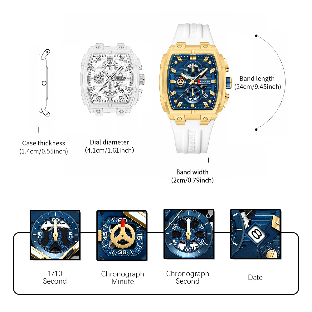 Jam Tangan Mewah Vintage CURRE - Luxury Watch Market ulasan dan harga
