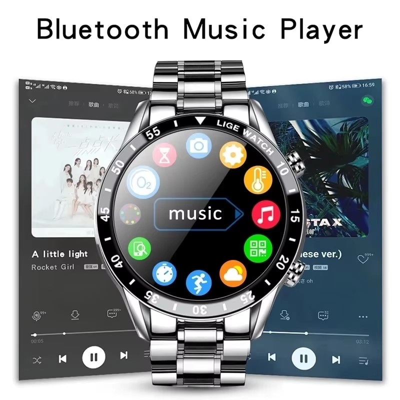 LIGE Jam Tangan Pintar Panggil - Luxury Watch German ulasan dan harga