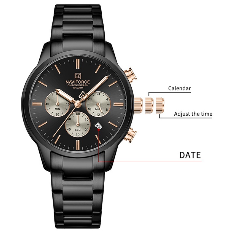 Jam Tangan Pria NAVIFORCE Quar - Luxury Watch Straps ulasan dan harga