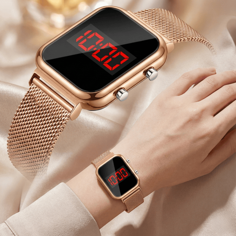 Jam Tangan Digital LED Persegi - Luxury Watch Market ulasan dan harga