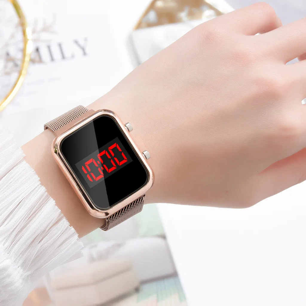 Jam Tangan Digital LED Persegi - Luxury Watch Market ulasan dan harga