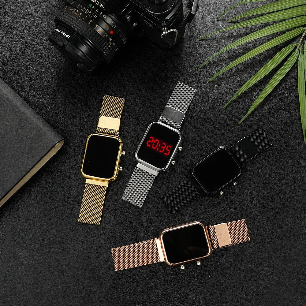 Jam Tangan Digital LED Persegi - Luxury Watch Market ulasan dan harga