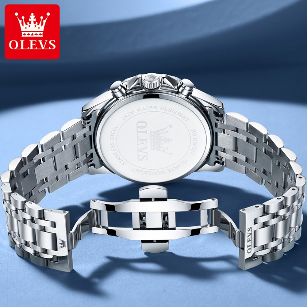 Jam Tangan Pria OLEVS 3653 den - Luxury Watch Investment ulasan dan harga