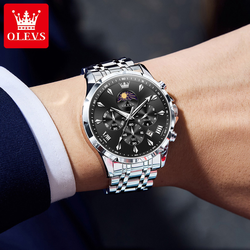 Jam Tangan Pria OLEVS 3653 den - Luxury Watch Investment ulasan dan harga