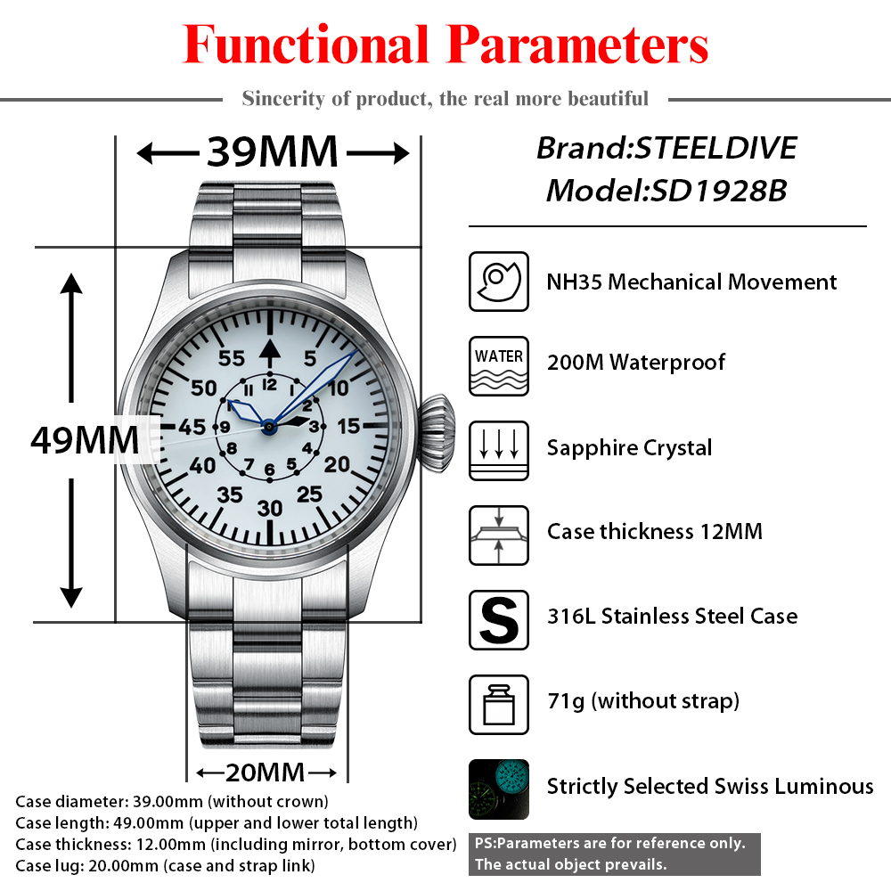 STEELDIVE jam tangan Mekanikal - Luxury Watch German ulasan dan harga