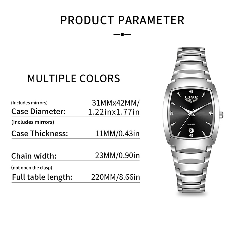 LIGE Jam Tangan Wanita Bisnis  - Luxury Watch For ulasan dan harga